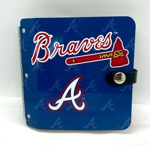 Littlearth Classic Accessories CD Holder Atlanta Braves Baseball Logo NWOT